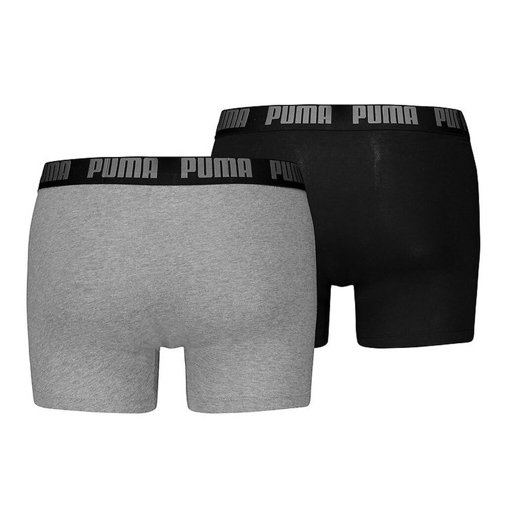 Puma Boxershorts - 2-pak - Grey Melange/Black