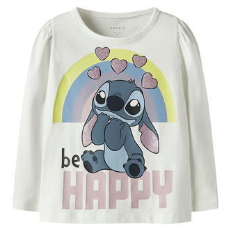 Name It Bluse - Noos - NmfDiana - Stitch - Cloud Dancer