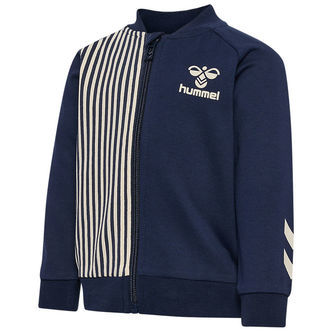 Hummel Cardigan - hmlStripy Zip Jacket - Black Iris