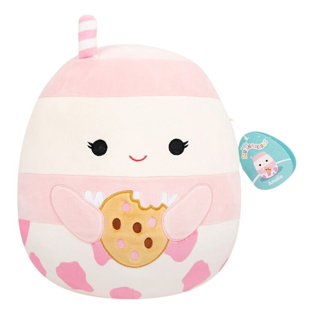 Squishmallows Bamse - 30 cm - Amelie Strawberry Milk