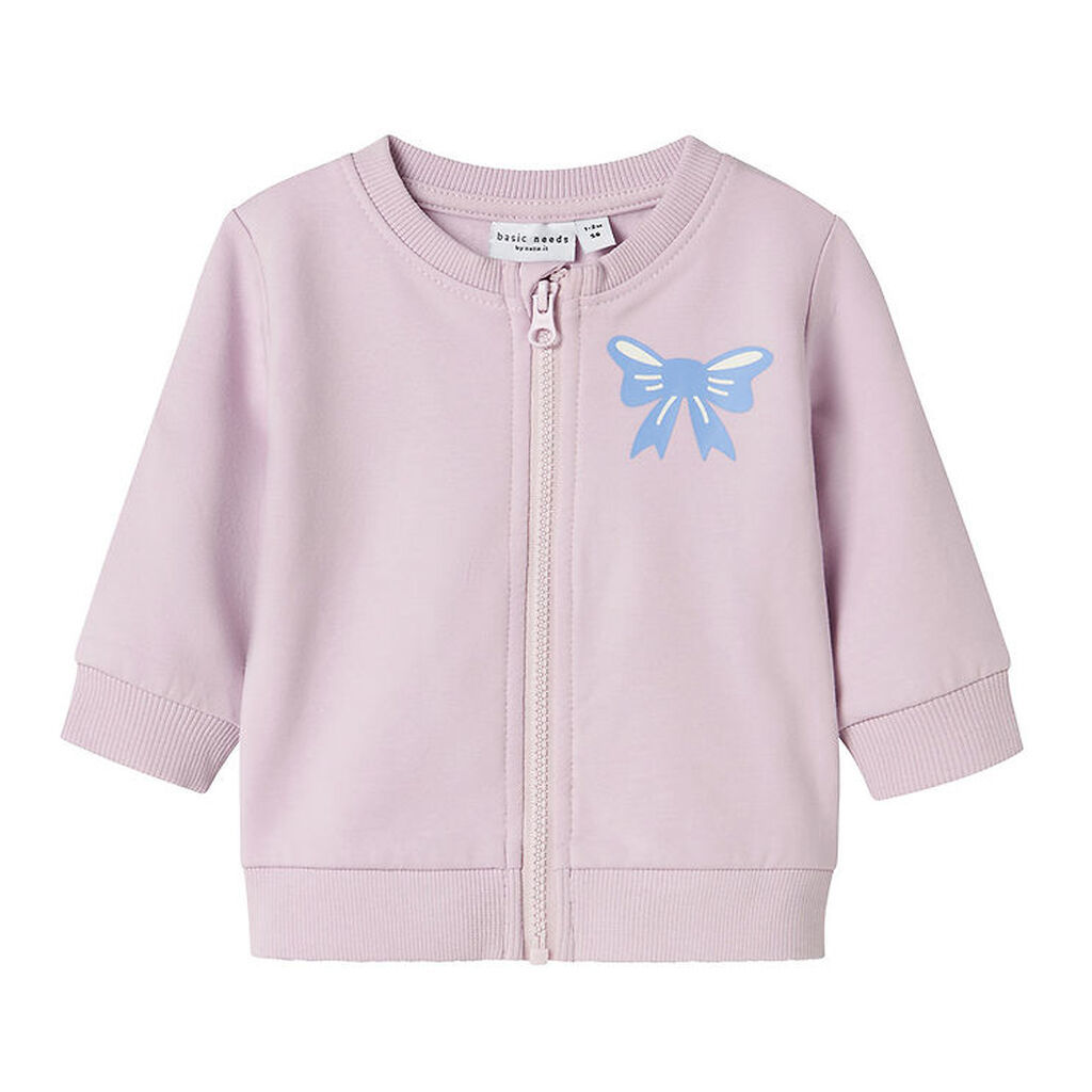 Name It Cardigan - NbfVrillie - Winsome Orchid/Bow