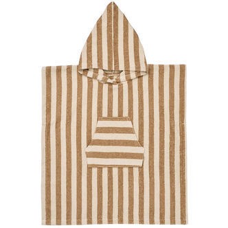 Wheat Badeponcho - Lille - Frotté - Cappucino Stripe