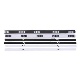 Puma Pandebånd - 6-pak - Hvid/Sort
