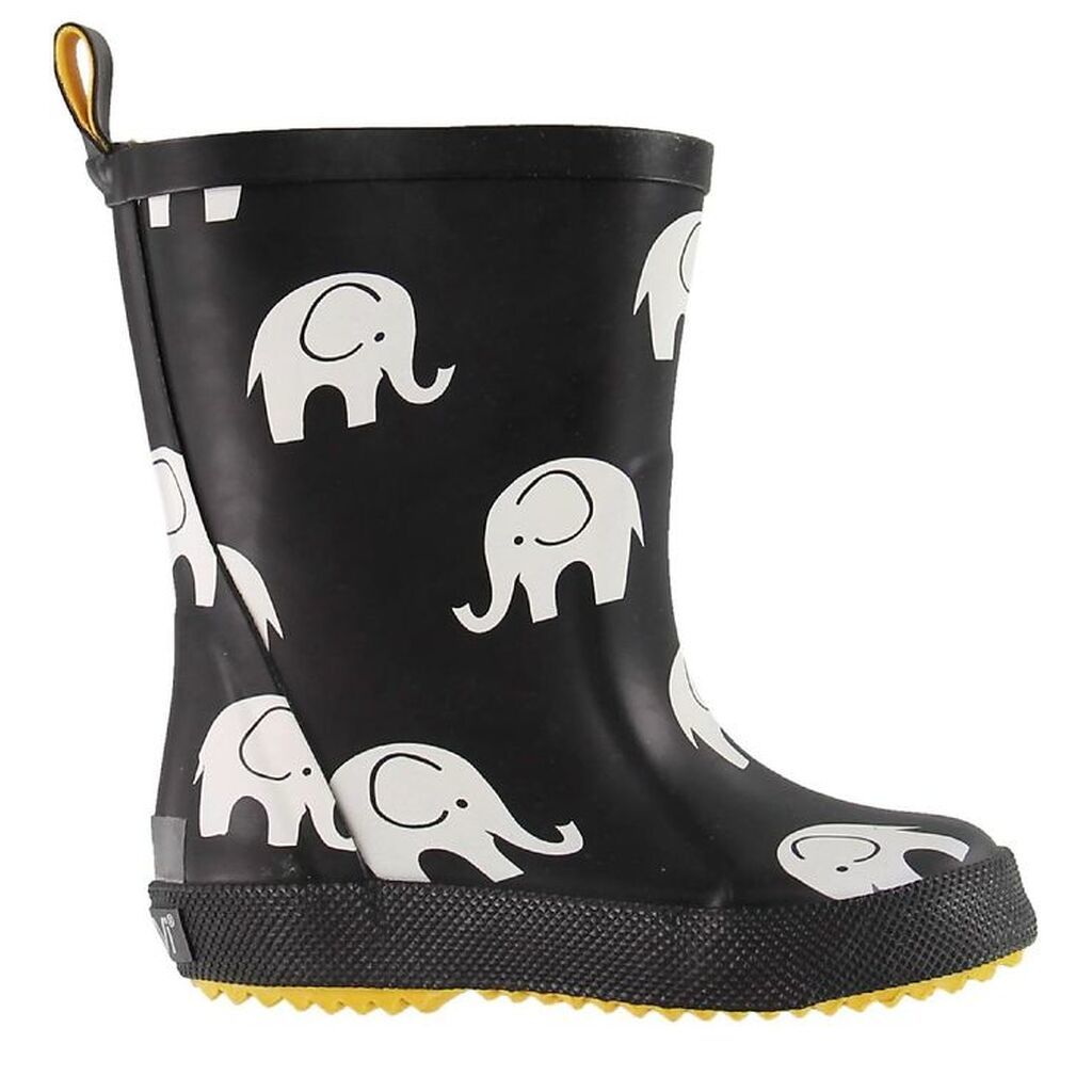 CelaVi Gummistøvler - Sort m. Elefanter