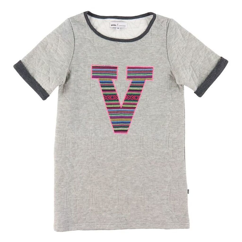 Hust and Claire Kjole - Wilde - Gråmeleret m. Broderi