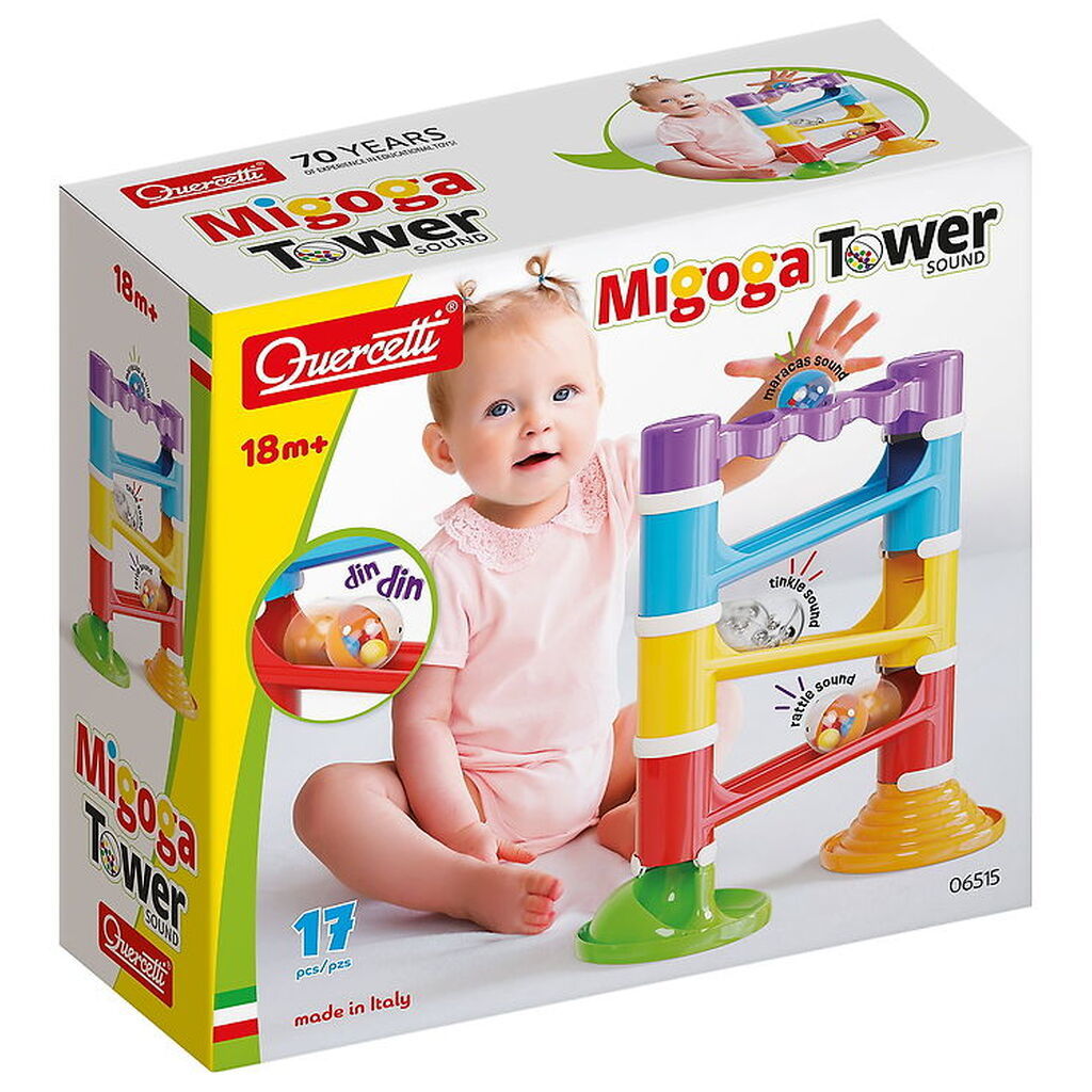 Quercetti Kuglebane - Migoga Tårn m. Lyd - 17 Dele - 06515