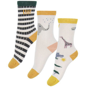 Liewood Strømper - 3-pak - Silas - Safari/Sandy Mix