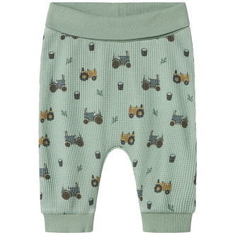 Name it Bukser - Vaflet - NbmLactor - Jadeite m. Print