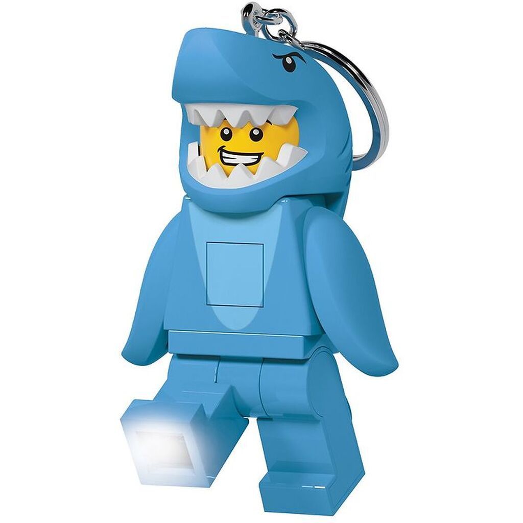 LEGOÂ® Nøglering m. Lommelygte - LEGOÂ® Shark Suit Guy