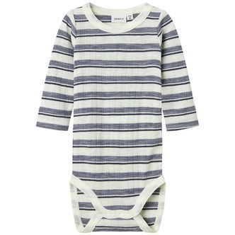 Name It Body l/æ - Uld - Rib - Noos - NbmWang - Folkstone Gray/S