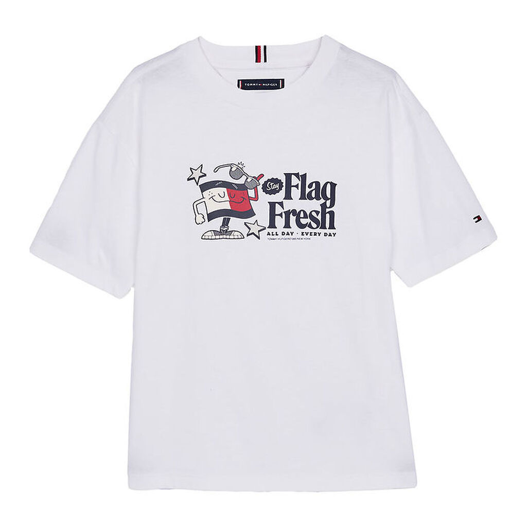 Tommy Hilfiger T-shirt - Hvid m. Print