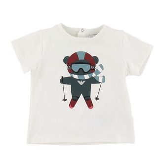 Emporio Armani T-shirt - Hvid m. Skiløber