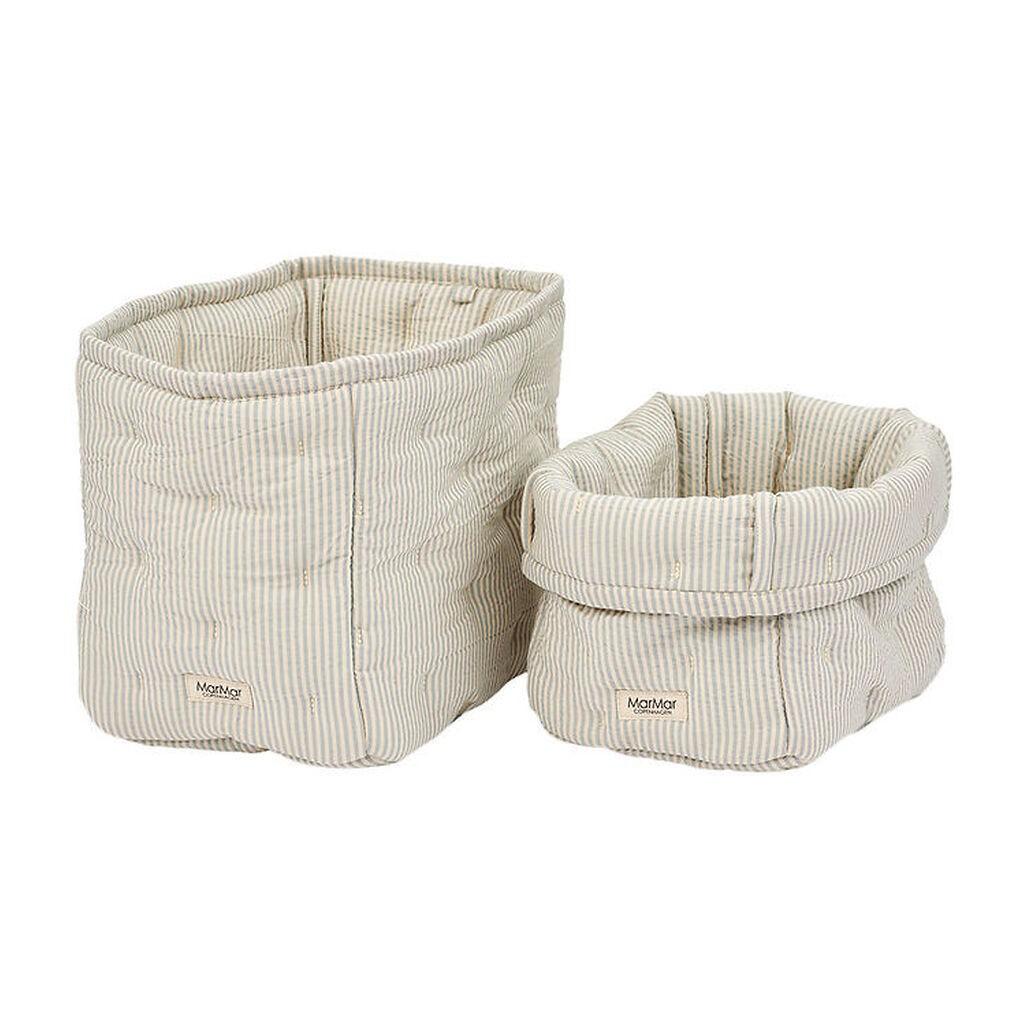 MarMar Opbevaringskurve - 2-pak - 25x17/20x15 cm - Blue Stone St