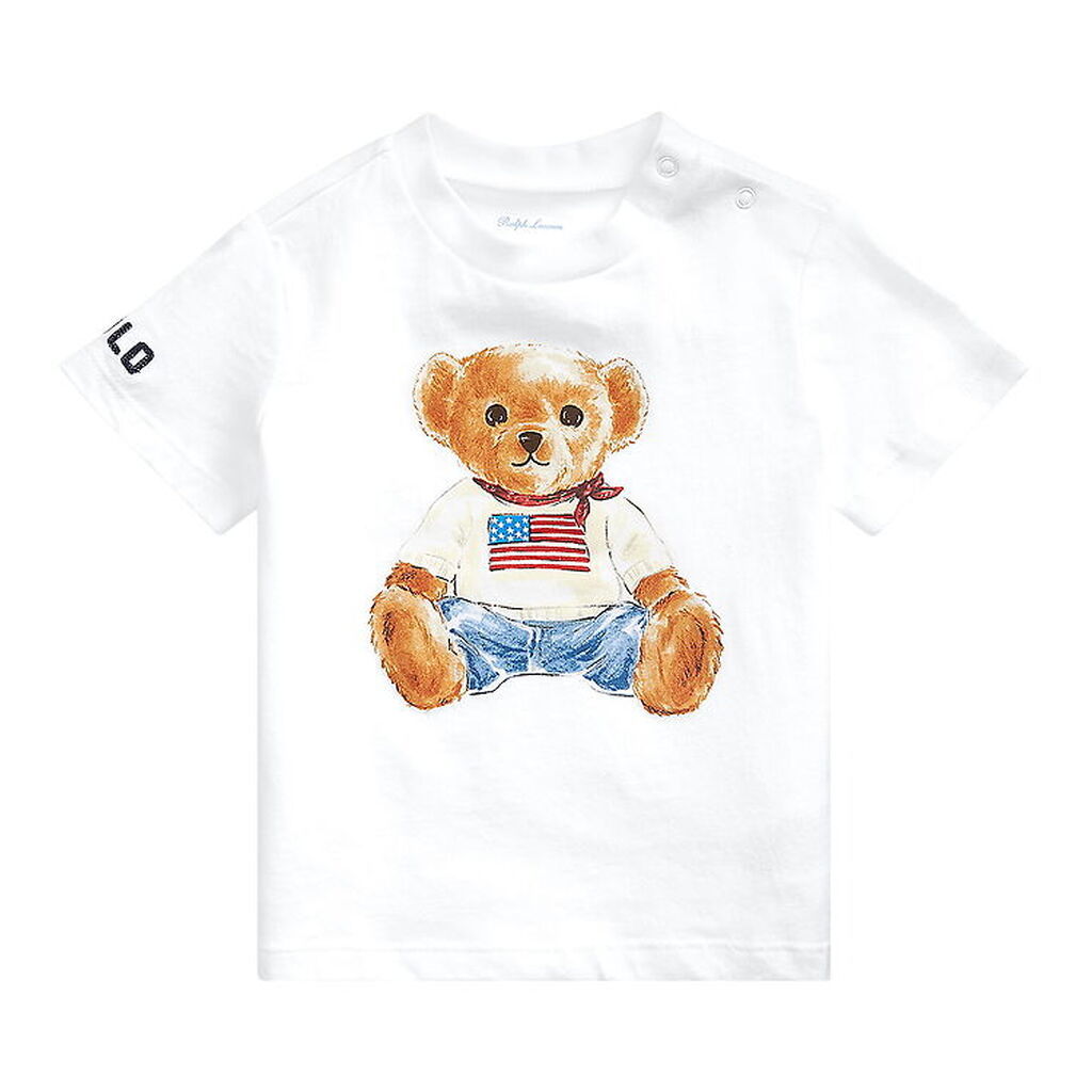 Polo Ralph Lauren T-shirt - Hvid m. Bamse
