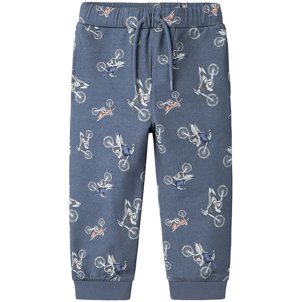 Name It Sweatpants - NmmTrille - China Blue m. Motorcykel