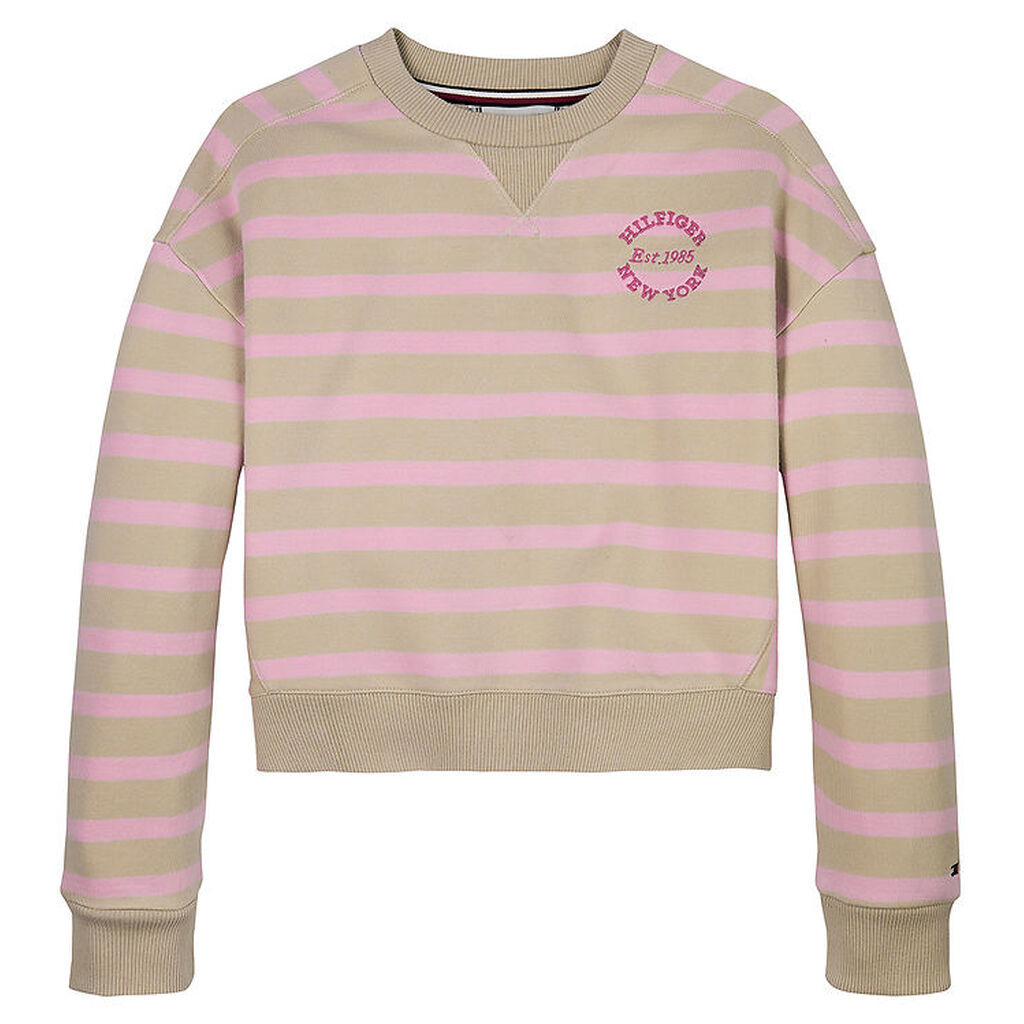 Tommy Hilfiger Bluse - New York - Classic Beige Pink Sugar Strip