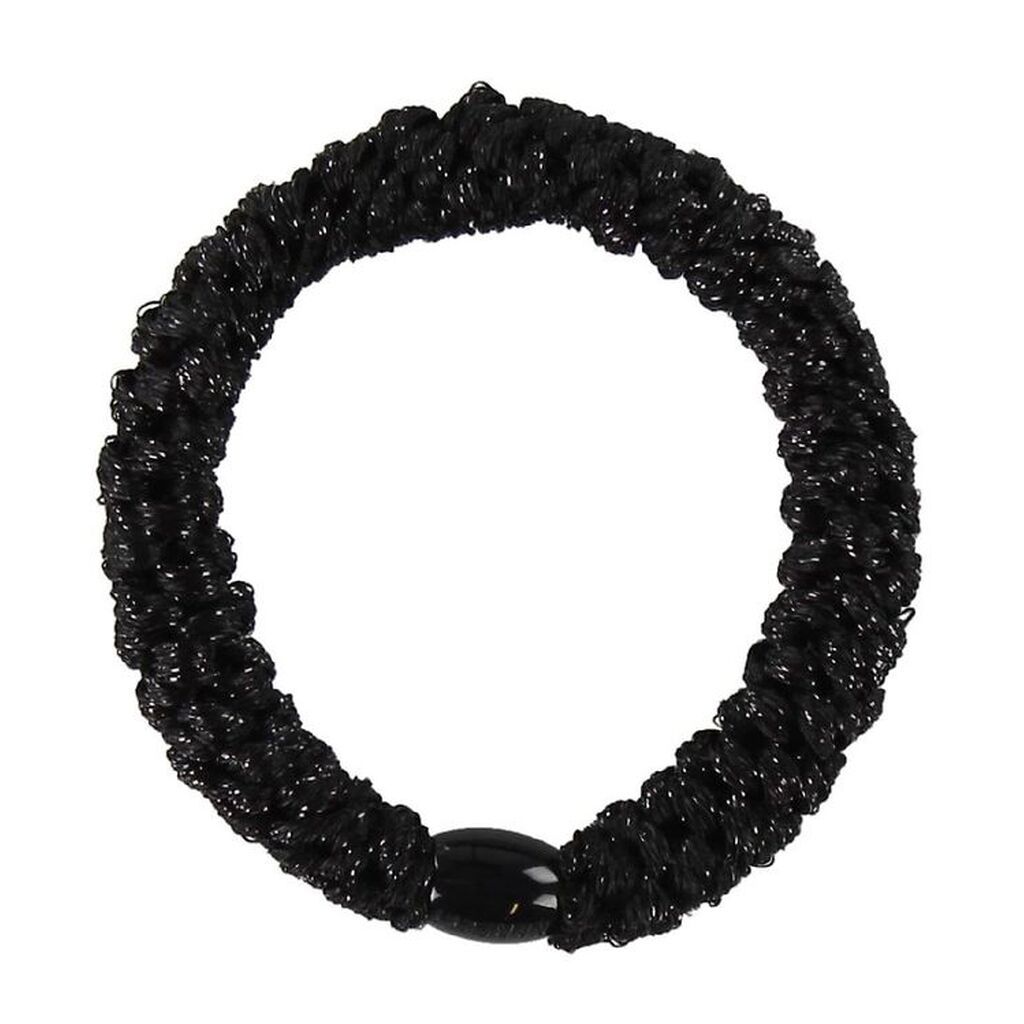 Kknekki Hårelastik - Sort Glimmer