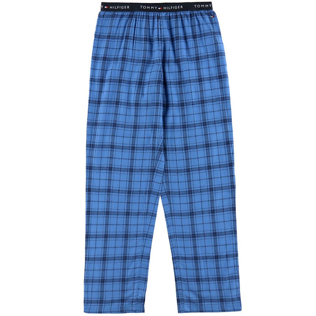 Tommy Hilfiger Bukser - Tonal Plaid Blue m. Tern