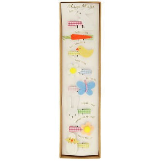 Meri Meri Hårspænder - 8-pak - 5 cm - Easter