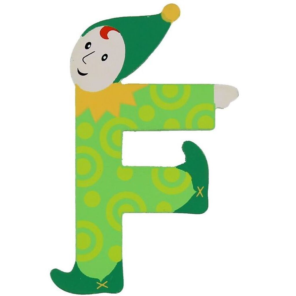 Petit Jour Paris Alfe Bogstav - F - Lysegrøn