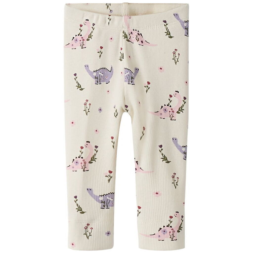 Name It Leggings - NbfStella - Baby's Breath m. Dinosaurer