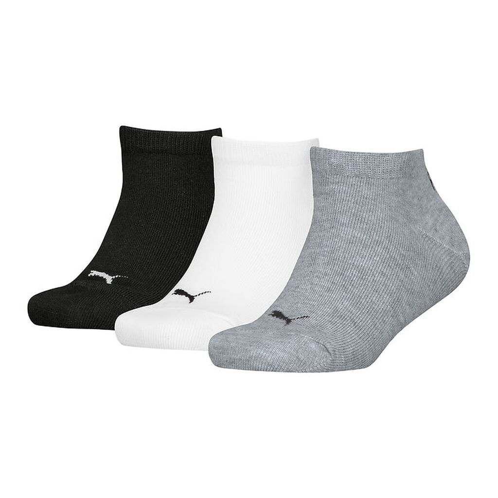 Puma Ankelstrømper - 3-pak - Grå/Hvid/Sort