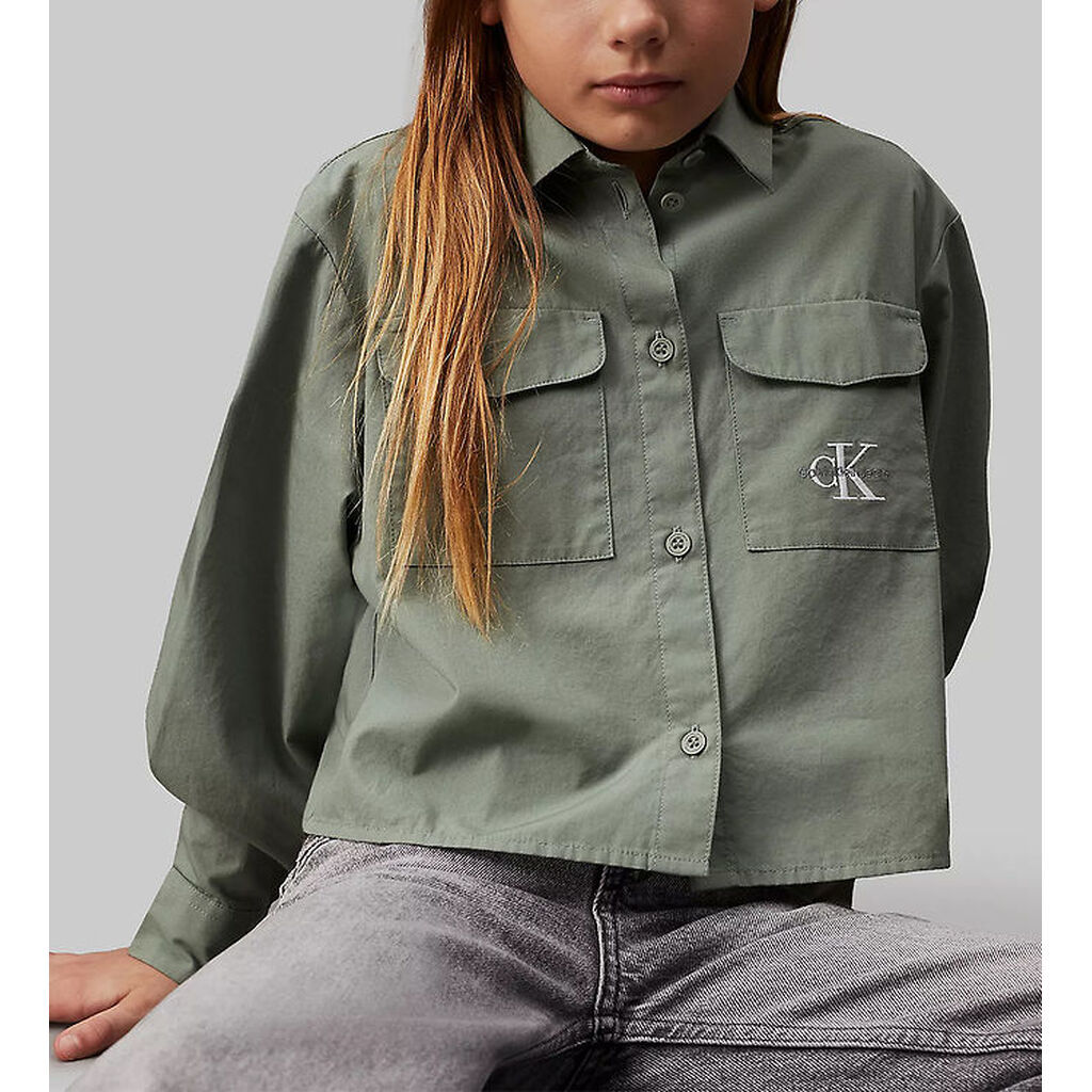 Calvin Klein Skjorte - Clean Utility - Meteor Green