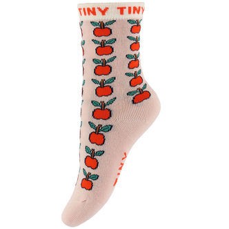 Tiny Cottons Strømper - Apples - Wild Rose