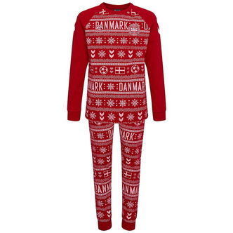 Hummel Nattøj - 2-delt - hmlDBU Fan XMAS Pyjamas - Tango Red