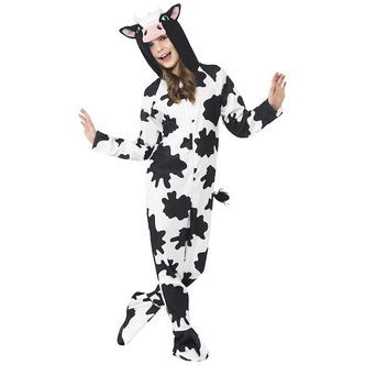 Smiffys Udklædning - Ko - Sort/Hvid