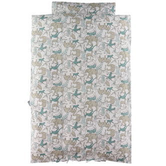 Nørgaard Madsens Sengetøj - Junior - Hvid m. Næsehorn