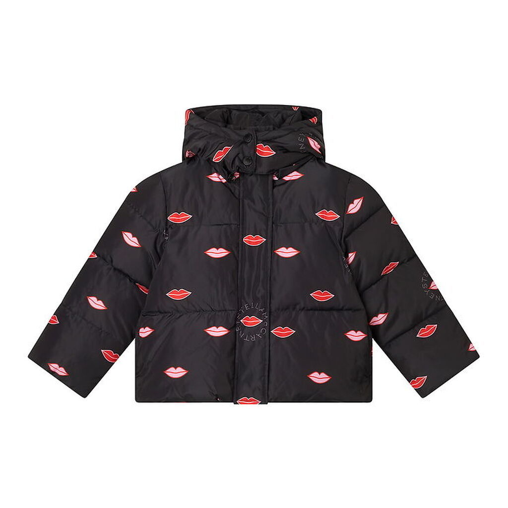 Stella McCartney Kids Dynejakke - Sort m. Læber