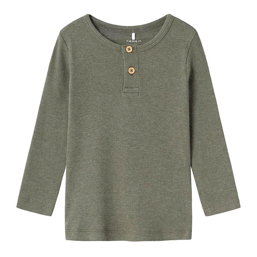 Name It Bluse - Rib - Noos - NmmKab - Dusty Olive