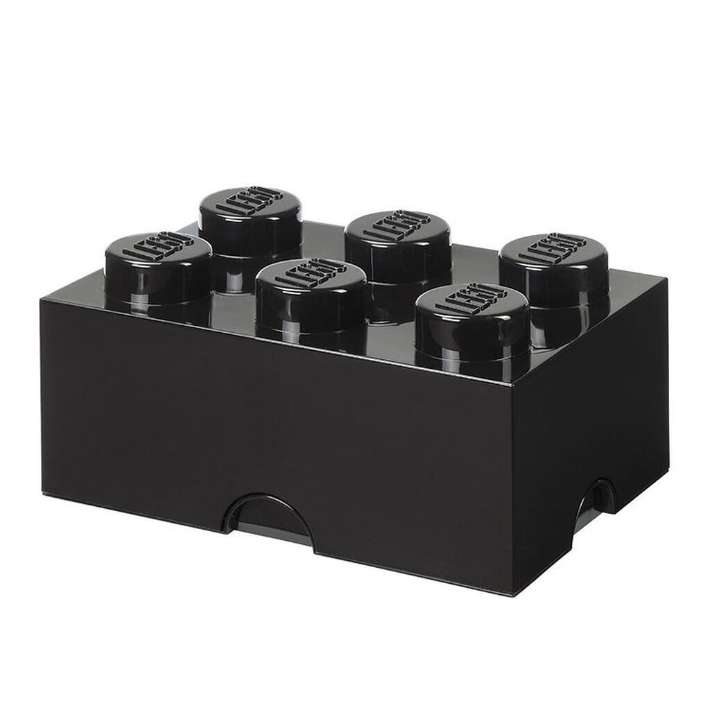 LEGOÂ® Storage Opbevaringsboks - 6 Knopper - 37,5x25x18 - Sort