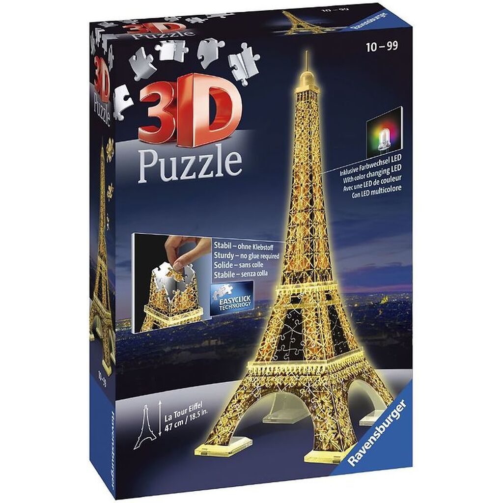 Ravensburger 3D Puslespil - 226 Brikker - Eiffeltårnet