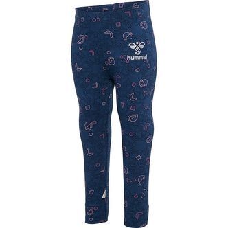 Hummel Leggings - hmlFia - Sargasso Sea m. Sølvglimmer