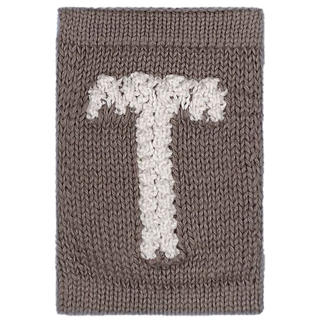 Smallstuff Strikket Bogstav - T - Natur Alfabet