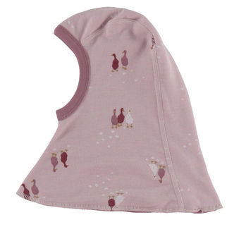 Joha Elefanthue - 2-lags - Uld/Bomuld - Light Bordeaux m. Gæs