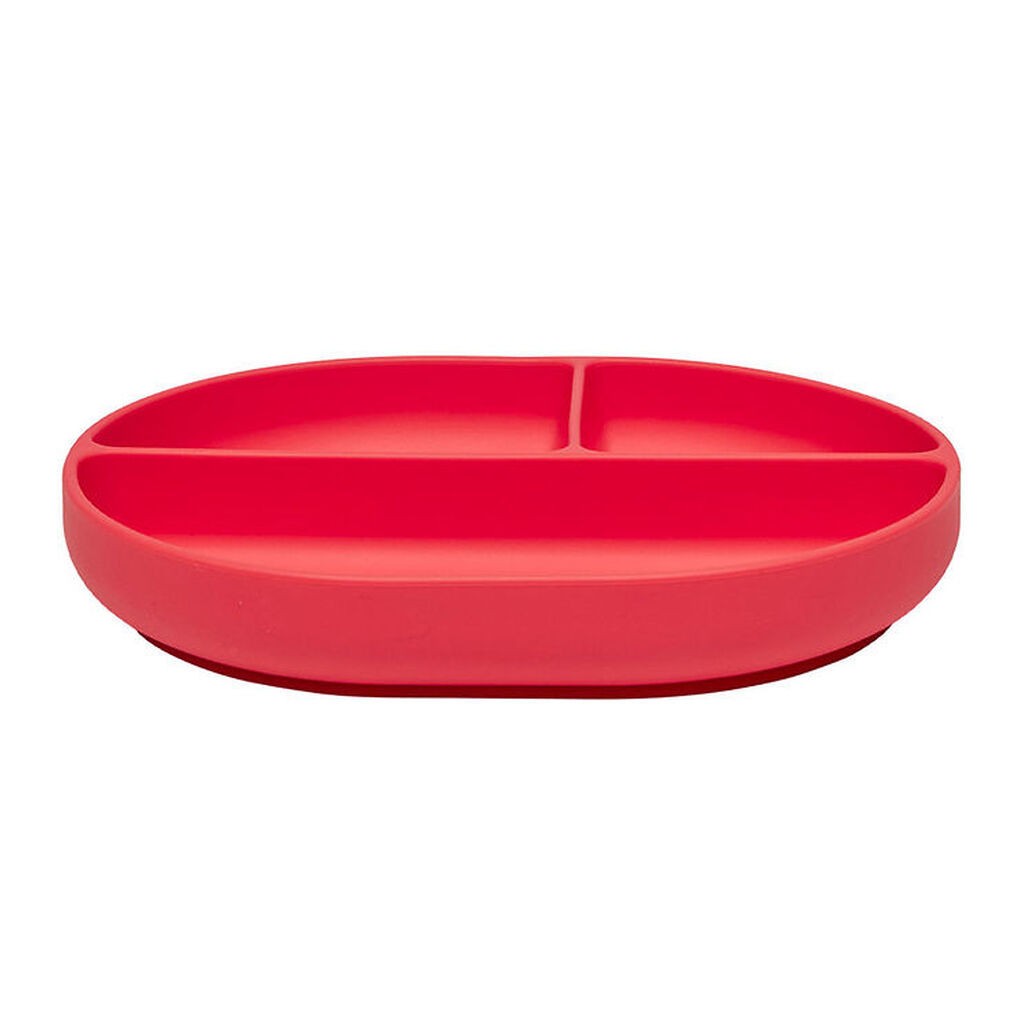 OYOY Tallerken - Enkei Suction - Silikone - Cherry Red