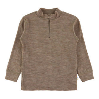 Joha Bluse - Uld/Silke - Brun