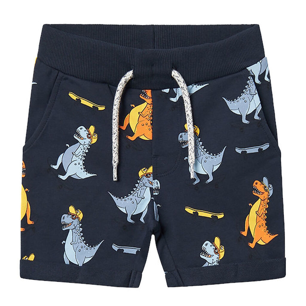 Name It Sweatshorts - Noos - NmmVermo - Dark Sapphire/Dinosaurs