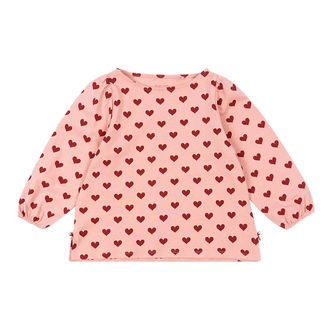 Konges Sløjd Bluse - Drey Slit - Amour Rouge m. Hjerter