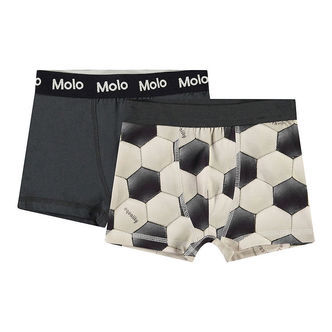 Molo Boxershorts - 2-pak - Justin - Football Black