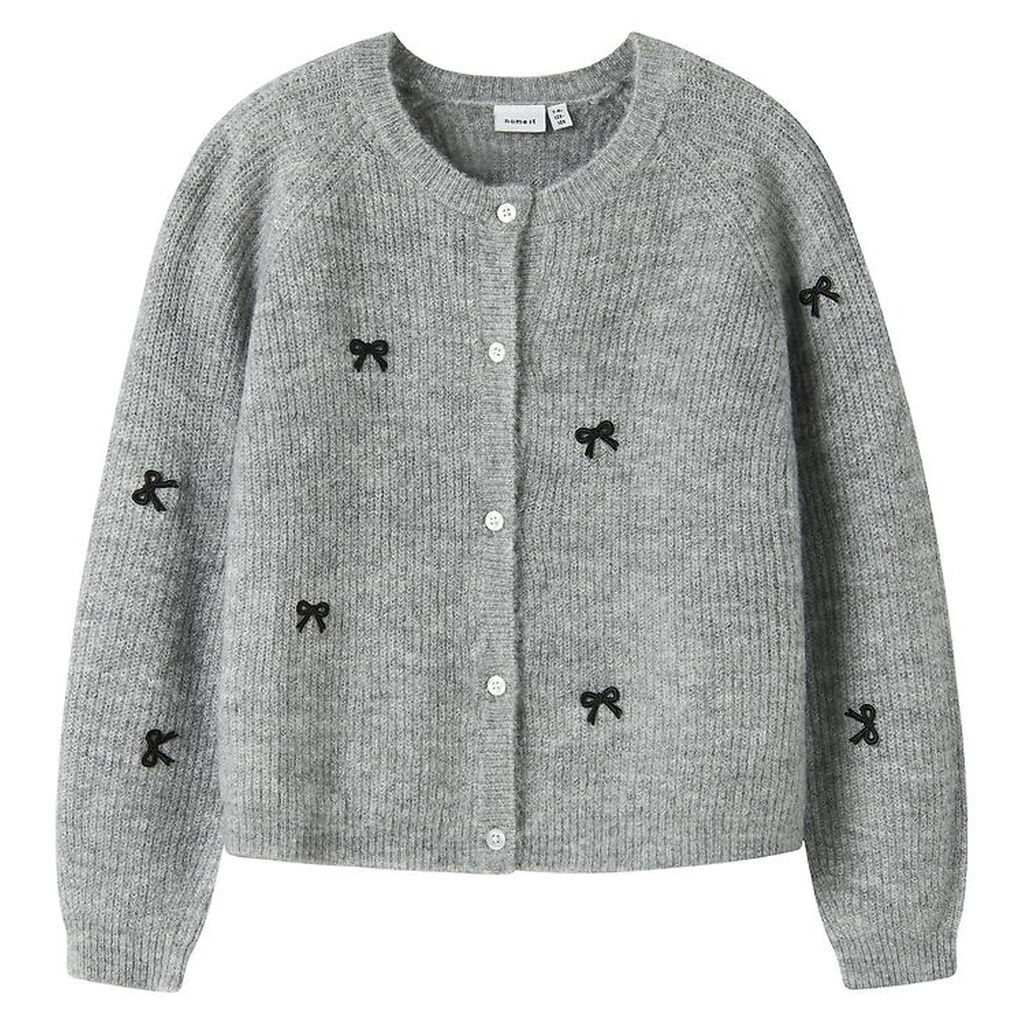Name It Cardigan - Strik - NkfRifey - Grey Melange