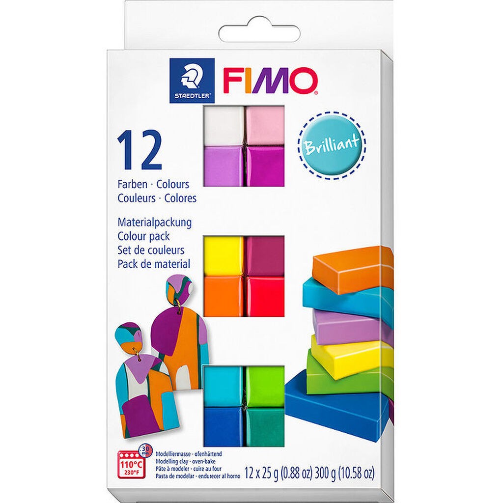 Staedtler FIMO Modellervoks - Soft - 12x25 g - Brilliant