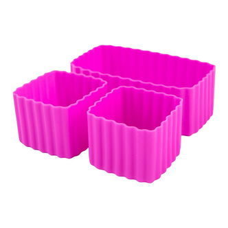 MontiiCo Indsatser - 3-pak - Bento Cups - Silikone - Fuchsia