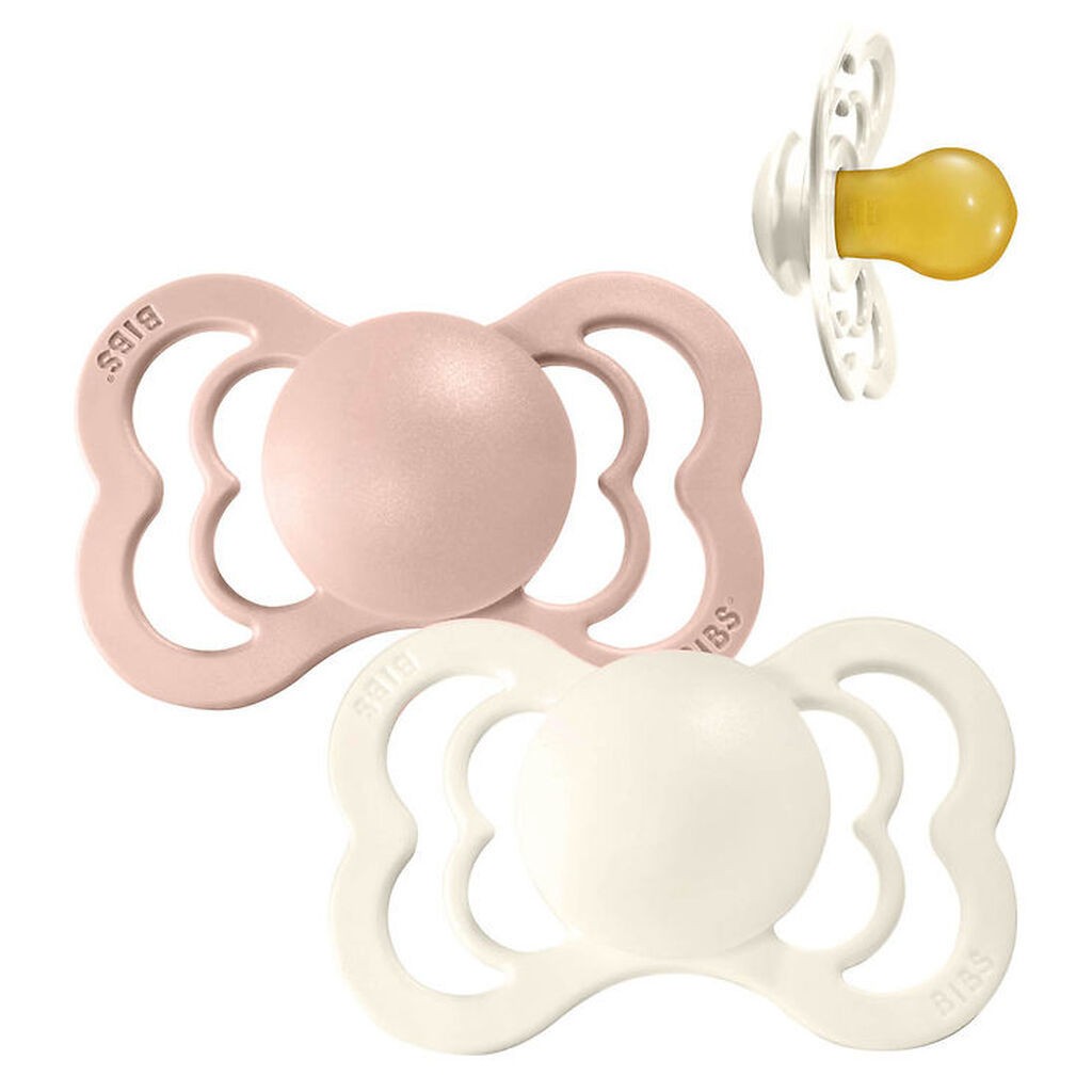 BIBS Supreme Sutter - Str. 1 - 2-pak - Symmetrisk - Blush/Ivory