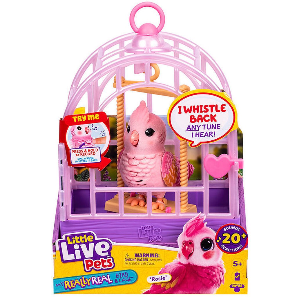 Little Live Pets - My Really Real Bird & Cage - Rosie
