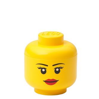 LEGOÂ® Storage Opbevaringsboks - Mini - Hoved - 12 cm - Pige