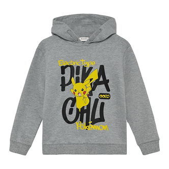 Minymo Hættetrøje - Pokémon - Gråmeleret